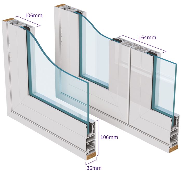 Selectaglaze Series 50 high security hinged casement secondary glazing